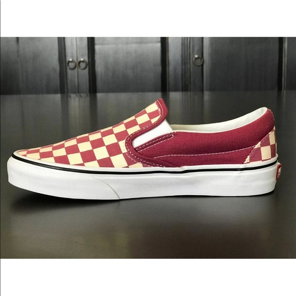 Vans Women’s Classic Slip-On Checkerboard Dry Rose - Picture 3 of 8